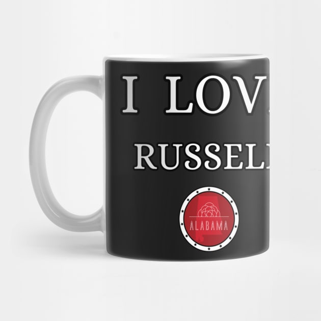 I LOVE RUSSELL | Alabam county United state of america by euror-design